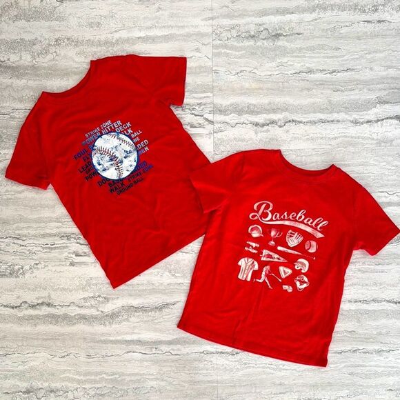 CAT & JACK Boys Baseball Graphic Tees - Picture 1 of 6
